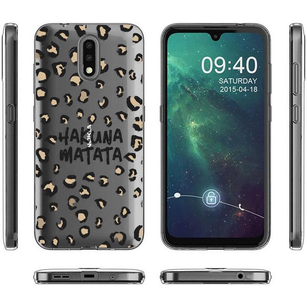 iMoshion Design hoesje Nokia 2.3 - Luipaard - Bruin / Zwart