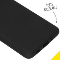 Accezz Liquid Silicone Backcover Samsung Galaxy S20 Plus - Zwart