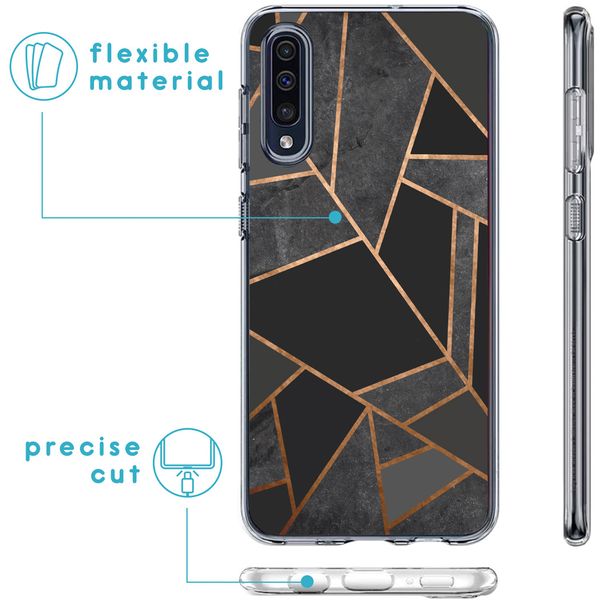 iMoshion Design hoesje Samsung Galaxy A50 / A30s - Grafisch Koper / Zwart