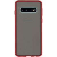 iMoshion Frosted Backcover Samsung Galaxy S10 - Rood