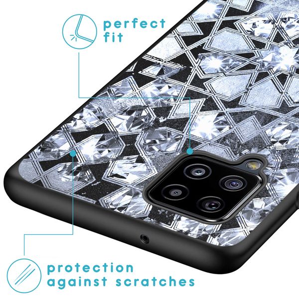 iMoshion Design hoesje Samsung Galaxy A42 - Grafisch - Zilver Bling