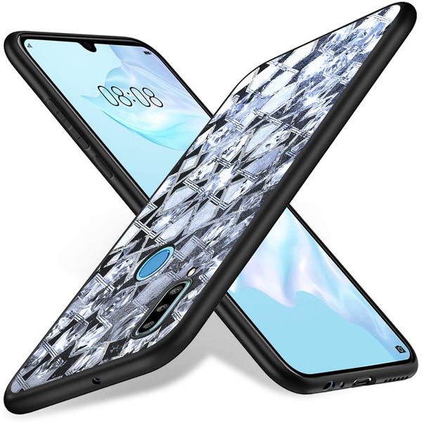 iMoshion Design hoesje Huawei P30 Lite - Grafisch - Zilver Bling