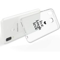 iMoshion Design hoesje Galaxy A20e - Live Laugh Love - Zwart