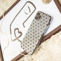 iMoshion Design hoesje iPhone 12 Mini - Hartjes - Zwart