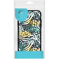 iMoshion Design hoesje Galaxy A42 - Jungle - Wit / Zwart / Groen