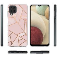 iMoshion Design hoesje Samsung Galaxy A12 - Grafisch Koper / Roze