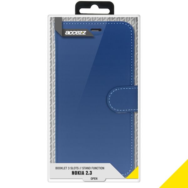 Accezz Wallet Softcase Bookcase Nokia 2.3 - Blauw