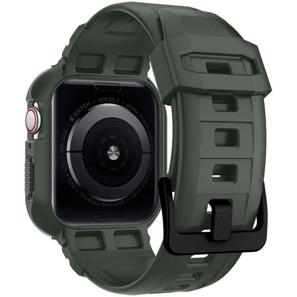 Spigen Rugged Armor™ Pro Case Apple Watch 40 mm - Groen