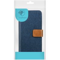 iMoshion Luxe Canvas Bookcase Samsung Galaxy S10 - Donkerblauw