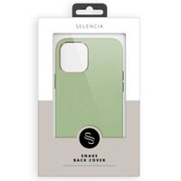 Selencia Gaia Slang Backcover Samsung Galaxy S21 - Groen