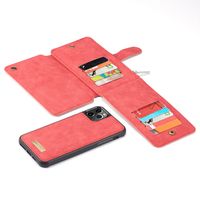 CaseMe Luxe 2 in 1 Portemonnee Bookcase iPhone 11 Pro Max - Rood