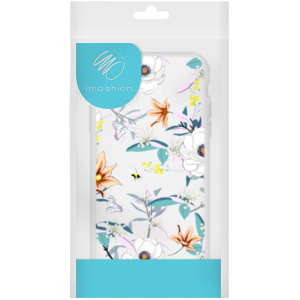 iMoshion Design hoesje iPhone 5 / 5s / SE - Bloem - Wit