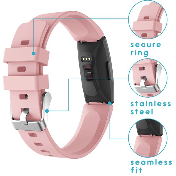 iMoshion Siliconen bandje Fitbit Inspire - Roze