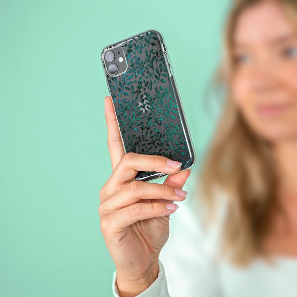 iMoshion Design hoesje iPhone 12 Mini - Bladeren - Groen