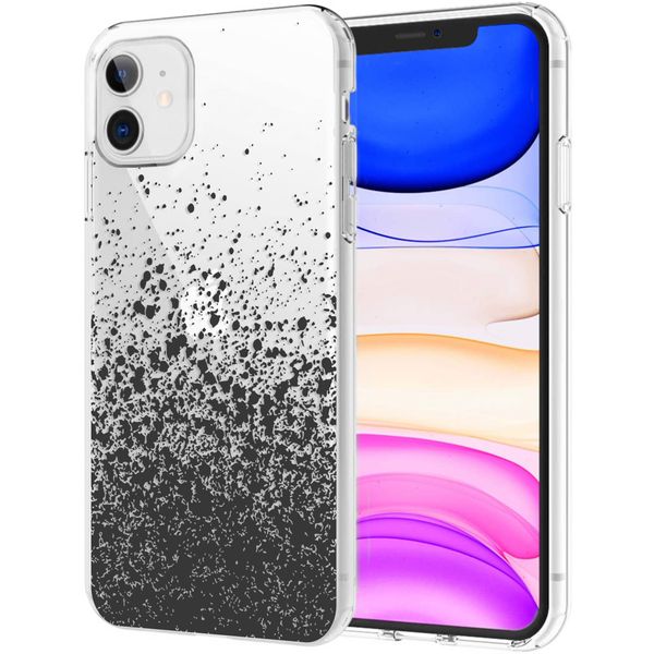 iMoshion Design hoesje iPhone 11 - Spetters - Zwart