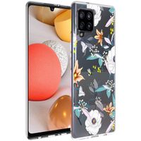 iMoshion Design hoesje Samsung Galaxy A42 - Bloem - Wit