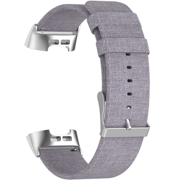 iMoshion Nylon bandje Fitbit Charge 3 / 4 - Grijs