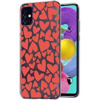 iMoshion Design hoesje Samsung Galaxy A51 - Hartjes - Rood