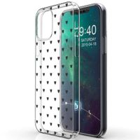 iMoshion Design hoesje iPhone 12 Mini - Hartjes - Zwart