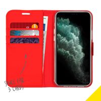 Accezz Wallet Softcase Bookcase iPhone 12 (Pro) - Rood