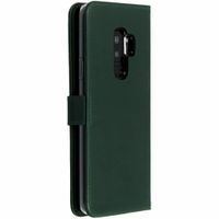 Selencia Echt Lederen Bookcase Samsung Galaxy S9 Plus - Groen