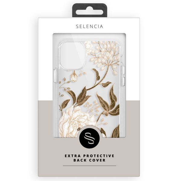 Selencia Fashion Extra Beschermende Backcover Samsung Galaxy A33 - Golden Flowers