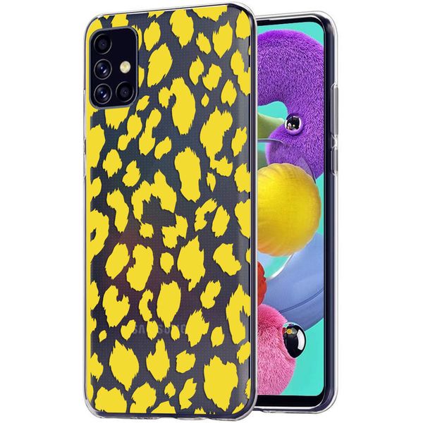 iMoshion Design hoesje Samsung Galaxy A51 - Luipaard - Geel