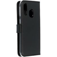 Selencia Echt Lederen Bookcase Samsung Galaxy A40 - Zwart