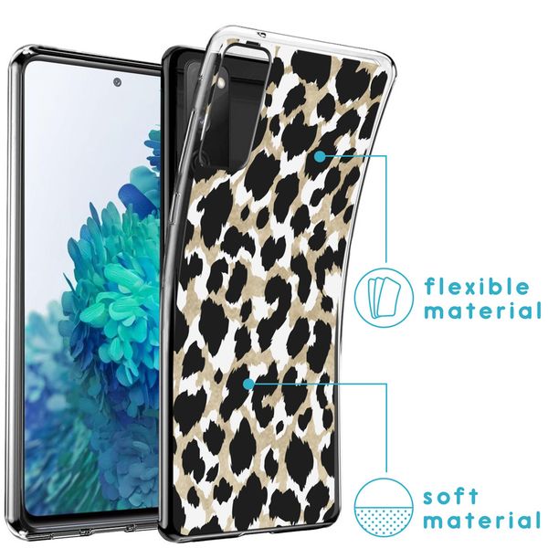 iMoshion Design hoesje Samsung Galaxy S20 FE - Luipaard / Zwart