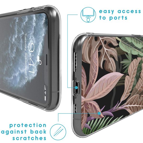 iMoshion Design hoesje iPhone 11 Pro - Jungle - Groen / Roze