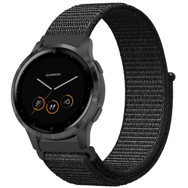 iMoshion Nylon bandje Garmin Vivoactive 4L - Zwart