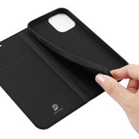 Dux Ducis Slim Softcase Bookcase iPhone 12 Pro Max - Zwart