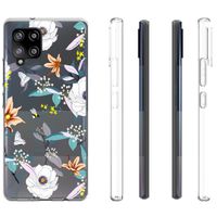 iMoshion Design hoesje Samsung Galaxy A42 - Bloem - Wit