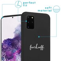 iMoshion Design hoesje Samsung Galaxy S20 Plus - Fuck Off - Zwart