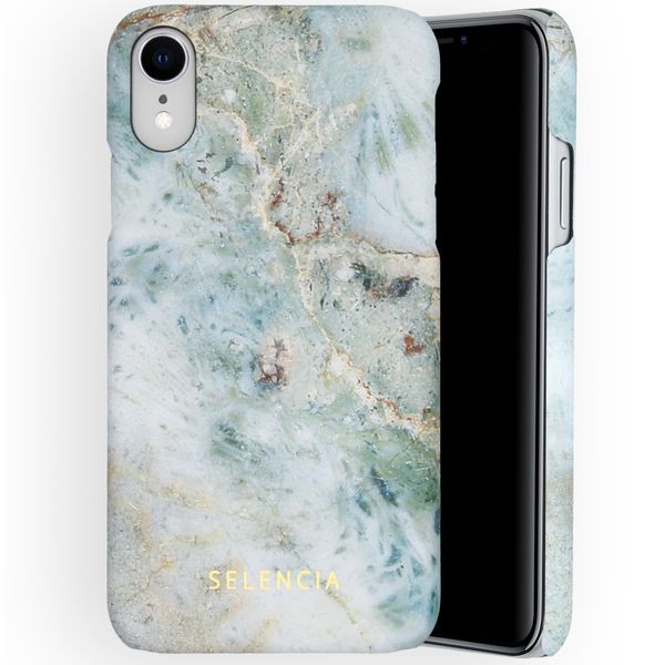 Selencia Maya Fashion Backcover iPhone Xr - Marble Blue