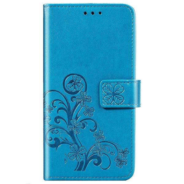 Klavertje Bloemen Bookcase Samsung Galaxy A31 - Turquoise