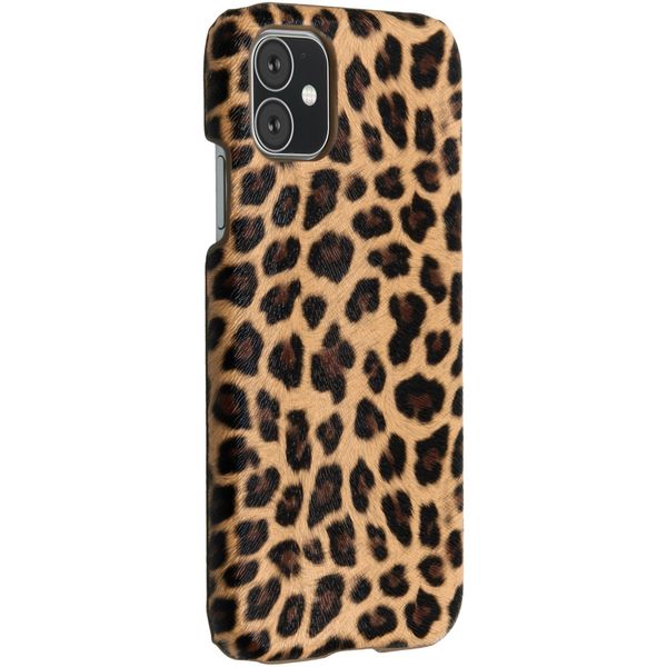 Luipaard Design Backcover iPhone 11 - Bruin