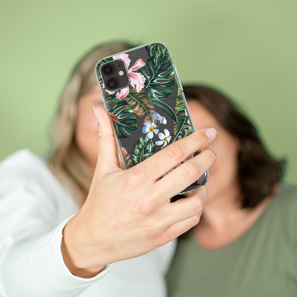 iMoshion Design hoesje Samsung Galaxy A41 - Jungle - Groen / Roze