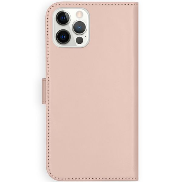 Selencia Echt Lederen Bookcase iPhone 12 (Pro) - Roze