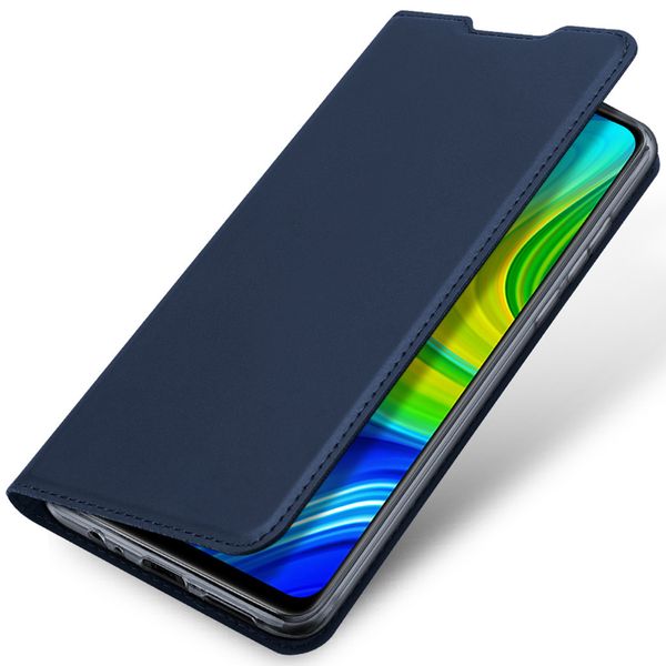 Dux Ducis Slim Softcase Bookcase Xiaomi Redmi Note 9 - Donkerblauw