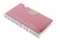 Mercury Goospery Canvas Diary Bookcase Samsung Galaxy S5 (Plus) / Neo