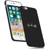 iMoshion Design hoesje iPhone 6 / 6s - Fuck Off - Zwart