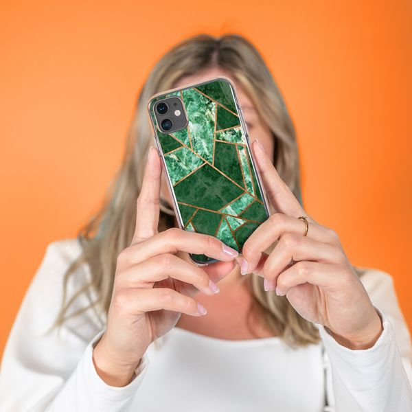 iMoshion Design hoesje iPhone 11 - Grafisch Koper / Groen