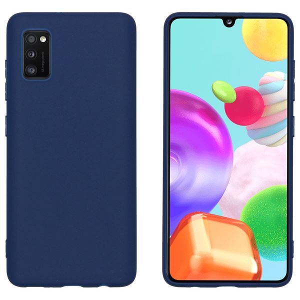 iMoshion Color Backcover Samsung Galaxy A41 - Donkerblauw