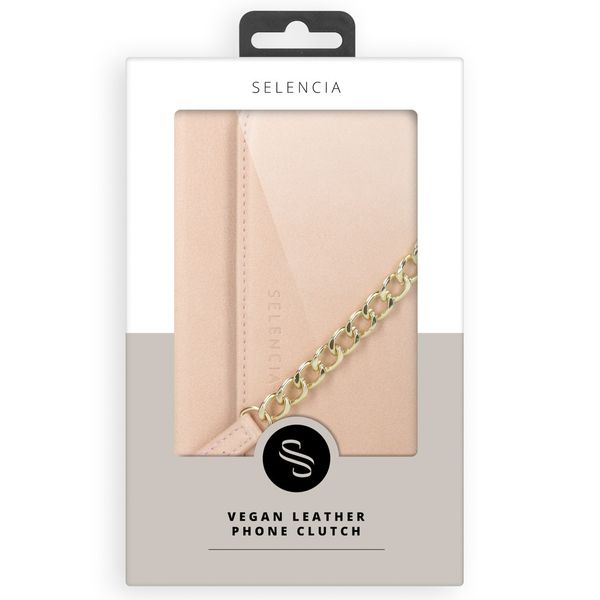 Selencia Eny Uitneembare Vegan Lederen Clutch iPhone 11 - Roze