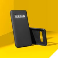 Accezz Liquid Silicone Backcover Samsung Galaxy A70 - Zwart