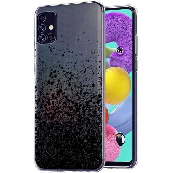 iMoshion Design hoesje Samsung Galaxy A51 - Spetters - Zwart