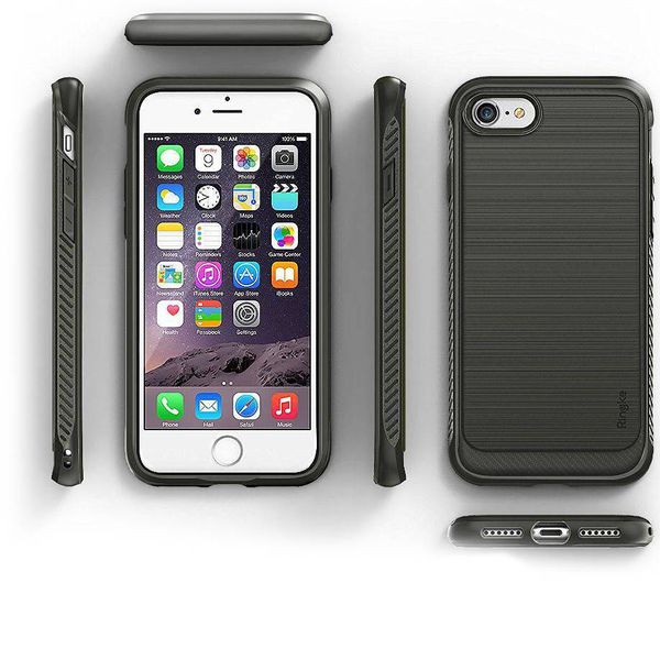 Ringke Onyx Backcover voor iPhone SE (2022 / 2020) / 8 / 7 - Zwart