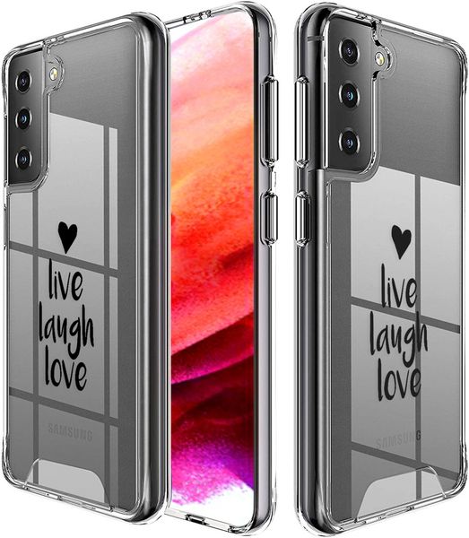 iMoshion Design hoesje Samsung Galaxy S21 FE - Live Laugh Love