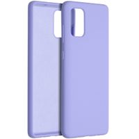 Accezz Liquid Silicone Backcover Samsung Galaxy A71 - Paars